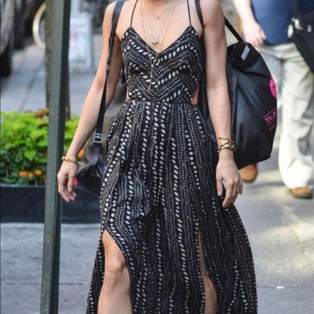 Strappy Low Back Pattered Dress